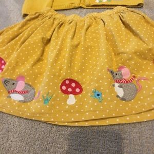 Girls winter mice skirt.